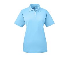 Women's Cool and Dry Stain-Release Performance Polo Shirt, Columbia Blue, Size L