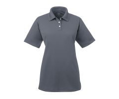 Women's Cool and Dry Stain-Release Performance Polo Shirt, Charcoal, Size 2XL