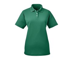 Women's Cool and Dry Stain-Release Performance Polo Shirt, Forest Green, Size 2XL