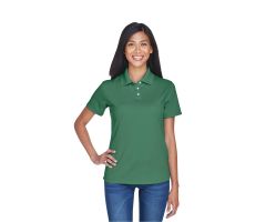 Women's Cool and Dry Stain-Release Performance Polo Shirt, Forest Green, Size 3XL