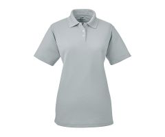 Women's Cool and Dry Stain-Release Performance Polo Shirt, Gray, Size 2XL