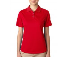 Women's Cool and Dry Stain-Release Performance Polo Shirt, Red, Size 2XL