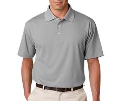 100% Polyester Cool and Dry Stain-Release Performance Polo Shirt, Men's, Silver, Size 3XL
