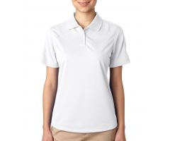 Women's Cool and Dry Stain-Release Performance Polo Shirt, White, Size 2XL