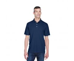 100% Polyester Cool and Dry Stain-Release Performance Polo Shirt, Men's, Navy, Size M