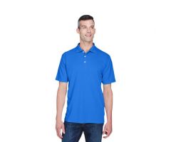 100% Polyester Cool and Dry Stain-Release Performance Polo Shirt, Men's, Royal Blue, Size M