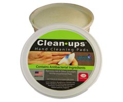 Clean-Ups Hand Cleaning Pads, Cloth, 3" dia, 60/Tub