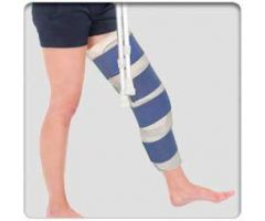 Knee Immobilizer ezy wrap One Size Fits Most 16 Inch Length Left or Right Knee