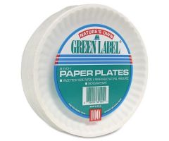 Plate AJM Packaging Corporation White Single Use Paper 6 Inch Diameter 851967CS