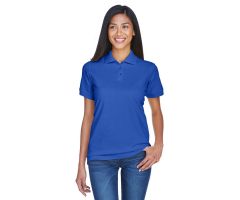 100% Cotton Polo Shirt, Women's, Royal Blue, Size L