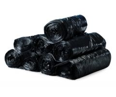 Trash Bag Colonial Bag 45 gal. Black HDPE 16 Mic. 40 X 48 Inch X-Seal Bottom Coreless Roll