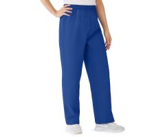 AngelStat Women's Elastic Waist Scrub Pants with Drawstring, Size XL, Sapphire