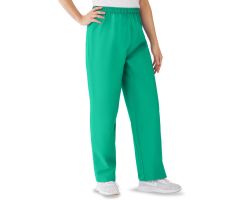 AngelStat Women's Elastic Waist Scrub Pants with Drawstring, Size L, Jade