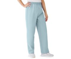 AngelStat Women's Elastic Waist Scrub Pants with Drawstring, Size 3XL, Misty