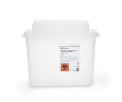 Sharps Container  Prevent Translucent Base 11 H X 12 W X 4-3/4 D Inch Horizontal Entry 1.35 Gallon