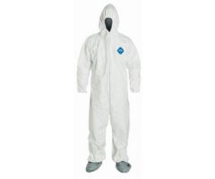 Coverall with Hood and Boot Covers DuPont Tyvek X-Large White Disposable NonSterile