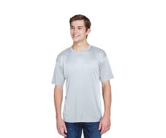 100% Polyester Cool and Dry Basic Performance T-Shirt, Men's, Gray, Size L