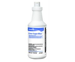 Diversey Crew Super Blue Toilet Bowl Cleaner Alcohol Based Liquid 32 oz. Bottle Citrus Scent NonSterile
