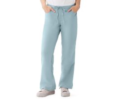 PerforMAX Women's Modern Fit Boot-Cut Scrub Pants with 2 Pockets, Misty, Size S