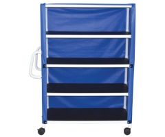 4 Shelf Linen Cart 300 Series 4TW Caster 175 lbs. 4 Shelves 24 X 50 Inch