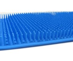 Instrument Finger Mat 4 X 10 Inch, Silicone, Blue