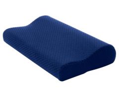 Cervical Roll Pillow Soft 12 X 20 X 4 Inch Blue Reusable
