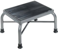Step Stool with Handrail Bariatric 1-Step Steel 9 Inch Step Height