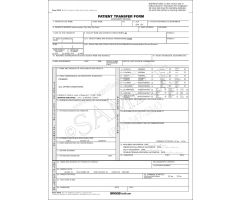 Patient Transfer 2-Part Carbonless Form 879/2