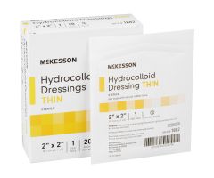 Thin Hydrocolloid Dressing  2 X 2 Inch Square
