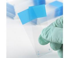 Charged Microscope Slide Diamond White Glass 25 X 75 X 1 mm Pink Frosted End