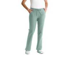 ComfortEase Women's Modern Fit Cargo Scrub Pants with 4 Pockets, Seaspray, Regular Inseam, Size M