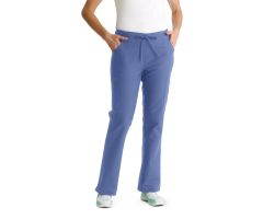 ComfortEase Women's Modern Fit Cargo Scrub Pants with 4 Pockets, Ceil Blue, Regular Inseam, Size XS