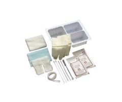 Tracheostomy Care Set with 100mL Saline Solution, Polylined Towel