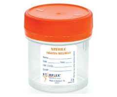 Urine Specimen Container Starplex Leakbuster 3 Polypropylene 90 mL (3 oz.) Screw Cap Patient Information Sterile in OR Ready Peel Pouch