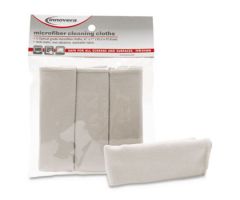 Microfiber Cleaning Cloths, 6" x 7", Gray, 3/Pack