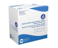 Nitrile Sterile Exam Gloves, Singles, Large, Powder Free, 8/100/cs