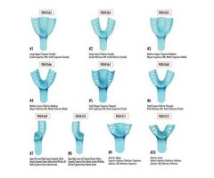 Disposable Double Arch Impression Tray Perforated 10 Lower Anterior 12/Pk