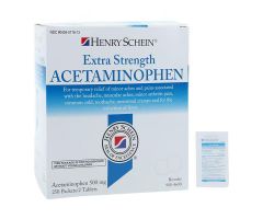 Henry Schein Pn Rlvr/Fvr Rdcr Tablets 500mg Extra Strength Pouch 250x2/Bx