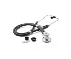 Henry Schein Adscope Pro Sprague Rappaport Stethoscope Rsbl Adlt/Ped Blk 2Tb 20 EA/CA