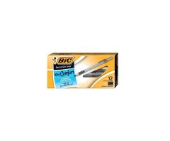 BIC Grip BallPt Pen Medium Point 1.2 mm Black 12/Pack 12/Pk