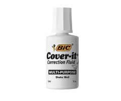 BIC Wite-Out Cover-It Correction Fluid 20 mL Bottles 12/Pack 12