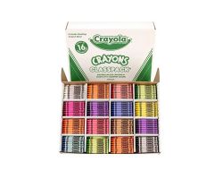 Crayola Classpack Standard Crayons 16 Assorted Colors 800/Pk