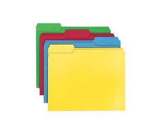 Smead File Folder Letter Size 1/3 Cut Asst 24/Pack 24/Pk