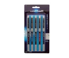 uni-ball Vision Rollerball Pen Fine Point 0.7 mm Assorted 5/Pack 5/Pk