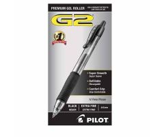 G-2 Gel Pen Extra Fine Point 0.5 mm Black 12/Pack 12/Pk