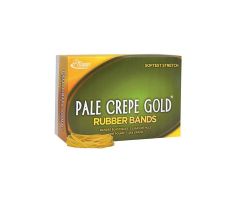 Alliance Pale Crepe Gold Rubber Bands #18 3 in x 1/16 in 1 Lb 2205/Bx