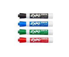 EXPO Low-Odor Dry-Ers Markers Blt PT Asst Clr 4/Pk 4/Pk