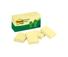 1.5 in x 2 in Notes Canary Yellow 100 Sheets/Pad 12/Pack 12/Pk