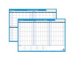 At-A-Glance Undated Erase/Reverse Wall Planner 90 Day Black/Blue 1/PK