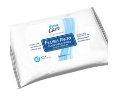 Flushable Personal Wipe Flush Away Junior Soft Pack AloeLanolin Scented  Count
